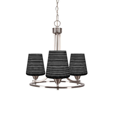 Paramount 3 Light Small Chandelier by Toltec 3403-BN-4031 - 3403-BN-4031