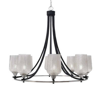 Paramount 8 Light Large Chandelier by Toltec 3408-BN-4253 - 3408-BN-4253