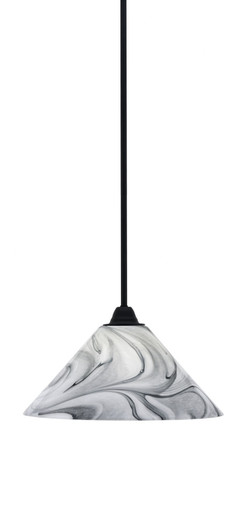 Paramount 1 Light Stem Hung Medium Pendant 12 Inch Wide by Toltec - 3401-MB-306