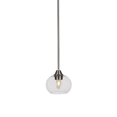 Paramount 1 Light Small Pendant 9.25 Inch Tall by Toltec - 3401-7-925-