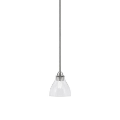 Paramount 1 Light Small Pendant 7 Inch Tall by Toltec - 3401-BN-4760