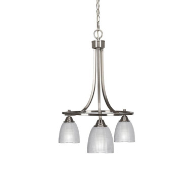 Paramount 3 Light Small Chandelier by Toltec 3413-BN-500
