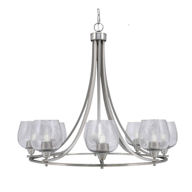 Paramount 8 Light Large Chandelier by Toltec 3408-BN-4819