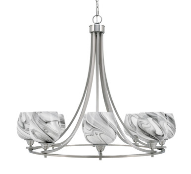 Paramount 8 Light Large Chandelier by Toltec 3408-BN-4819 - 3408-BN-4819