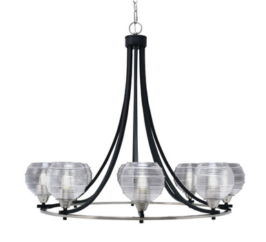 Paramount 8 Light Oversized Chandelier by Toltec 3408-BN-5110 - 3408-BN-5110