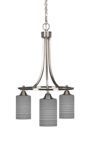 Paramount 3 Light Small Chandelier by Toltec 3413-BN-310 - 3413-BN-310