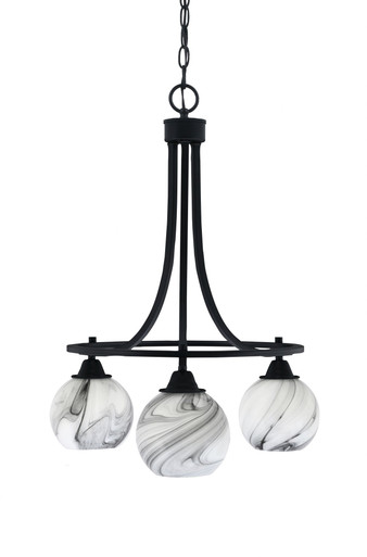 Paramount 3 Light Small Chandelier by Toltec 3413-6 - 3413-6
