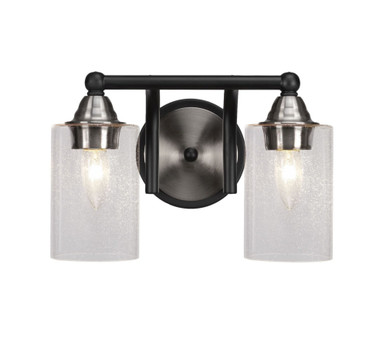 Paramount 2 Light Steel Vanity Light 12.5 Inch Length by Toltec - 3422-BN-310