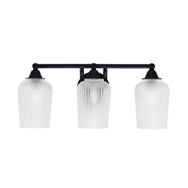 Paramount 3 Light Vanity Light 9.5 Inch Tall by Toltec - 3423-95-42