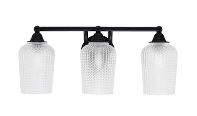Paramount 3 Light Vanity Light 9.5 Inch Tall by Toltec - 3423-95-42