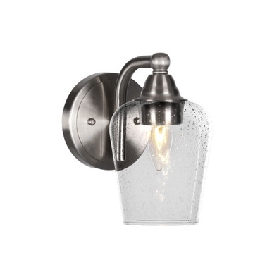 Paramount 1 Light Wall Sconce 5 Inch Wide by Toltec - 3421-BN-210