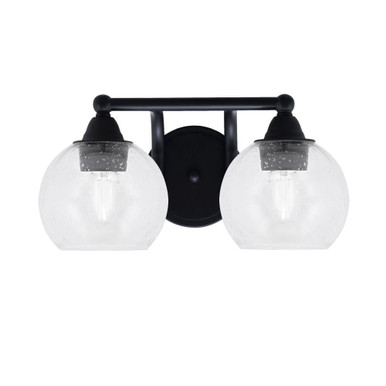 Paramount 2 Light Steel Vanity Light 14.25 Inch Length by Toltec - 3422-7-41