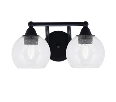 Paramount 2 Light Steel Vanity Light 14.25 Inch Length by Toltec - 3422-7-41