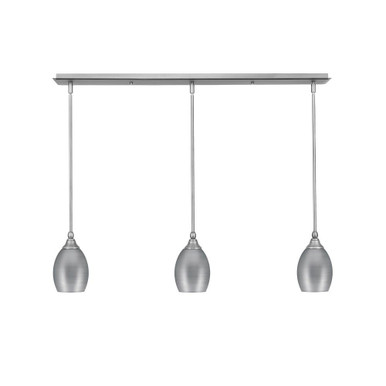 Any 3 Light Mini Linear Pendant 8 Inch Tall by Toltec - 36-5-8-3875