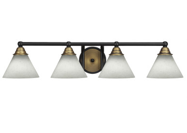 Paramount 4 Light Vanity Light 32 Inch Length by Toltec - 3424-BN-302
