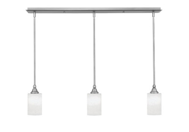 3 Light Stem Hung Linear Pendalier 8 x 36.25 Inch by Toltec 36-BN-300 - 36-BN-300