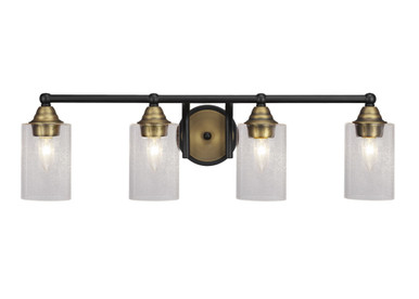 Paramount 4 Light Vanity Light 8.25 Inch Tall by Toltec - 3424-BN-300
