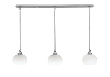 3 Light Stem Hung Linear Pendalier 7.25 x 39.25 Inch by Toltec 36-BN-202 - 36-BN-202