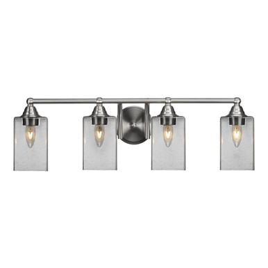 Paramount 4 Light Vanity Light 8.5 Inch Tall by Toltec - 3424-BN-530