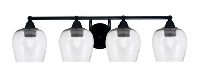 Paramount 4 Light Steel Vanity Light 31.25 Inch Length by Toltec - 3424-8-48