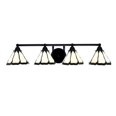 Paramount 4 Light Vanity Light 32.25 Inch Length by Toltec - 3424-65-91