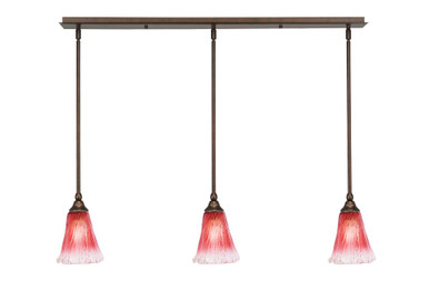 Any 3 Light Linear Pendant 37.75 Inch Length by Toltec - 36-55-825-3775