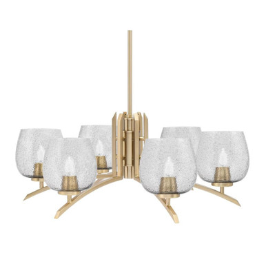 Kurve 6 Light Large Chandelier by Toltec 3706-NAB-4812