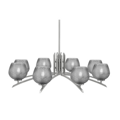 Kurve 8 Light Oversized Chandelier by Toltec 3708-GP-460