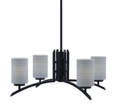 Kurve 4 Light Large Chandelier by Toltec 3704-MB-4062 - 3704-MB-4062