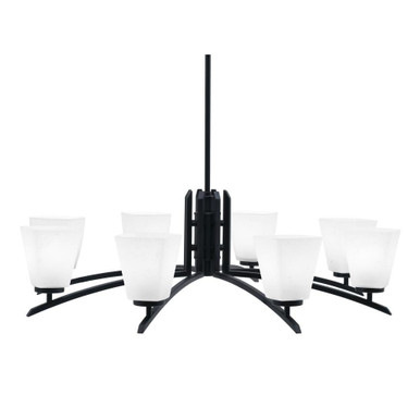 Kurve 8 Light Oversized Chandelier by Toltec 3708-MB-460