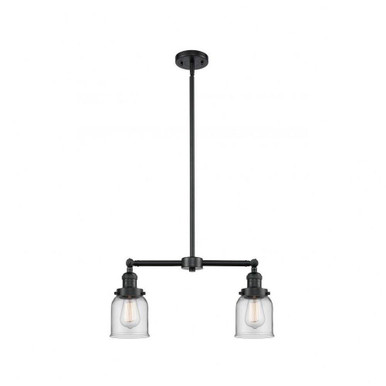 Small Bell 2 Light Medium Chandelier by Innovations - 209-OB-G52
