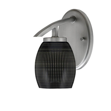 Kurve 1 Light Wall Sconce 9.5 Inch Tall by Toltec - 3720-GP-4029