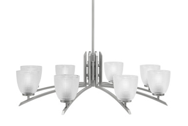 Kurve 8 Light Oversized Chandelier by Toltec 3708-GP-24 - 3708-GP-24