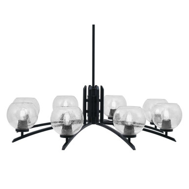 Kurve 8 Light Oversized Chandelier by Toltec 3708-MB-4100