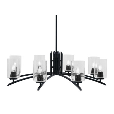 Kurve 8 Light Large Chandelier by Toltec 3708-MB-300