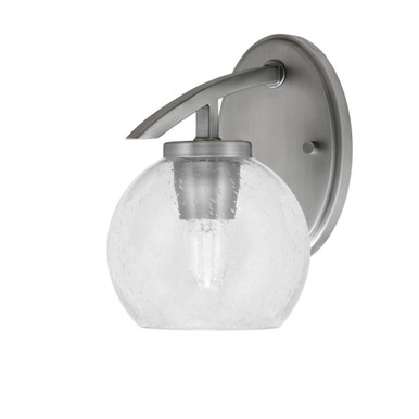 Kurve 1 Light Wall Sconce 8.75 Inch Tall by Toltec - 3720-GP-4100