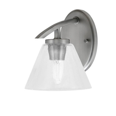 Kurve 1 Light Wall Sconce 8.5 Inch Tall by Toltec - 3720-GP-302