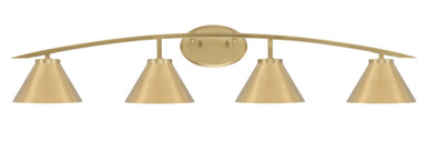 Kurve 4 Light Vanity Light 8 Inch Tall by Toltec - 3724-NAB-421-MB