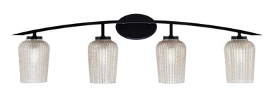 Kurve 4 Light Vanity Light 11 Inch Tall by Toltec - 3724-MB-42
