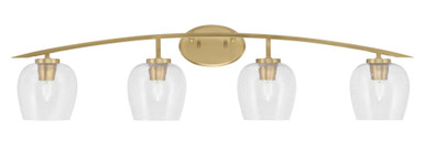 Kurve 4 Light Steel Vanity Light 10.25 Inch Tall by Toltec - 3724-NAB-4069