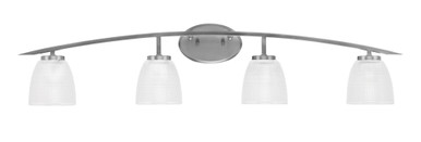 Kurve 4 Light Vanity Light 9 Inch Tall by Toltec - 3724-59