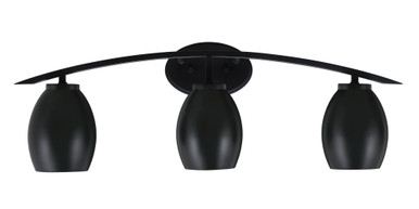 Kurve 3 Light Vanity Light 9.75 Inch Tall by Toltec - 3723-GP-4029