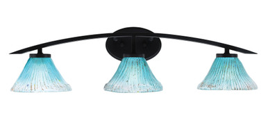 Kurve 3 Light Vanity Bar Light 29 Inch Length by Toltec - 3723-GP-458