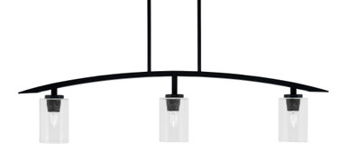 Kurve 3 Light Island Pendant 10.25 Inch Tall by Toltec - 3736-MB-34