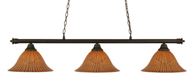 Oxford 3 Light Small Island Chandelier by Toltec 373-141254 - 373-141254