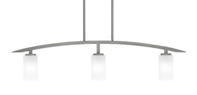 Kurve 3 Light Island Pendant 10.75 Inch Tall by Toltec - 3736-GP-541