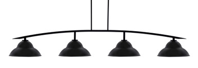 Kurve 4 Light Bar Island Pendant 72.75 Inch Wide by Toltec - 3734-GP-428-GP