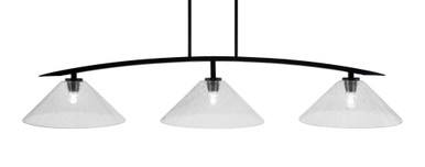 Kurve 3 Light Island Pendant 55.75 Inch Length by Toltec - 3733-32