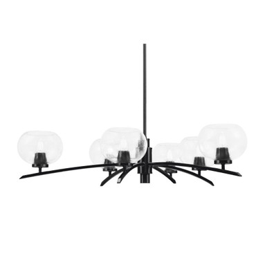 Kurve 6 Light Large Chandelier by Toltec 3746-MB-20