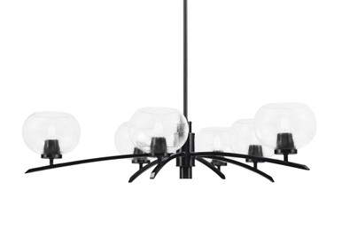 Kurve 6 Light Large Chandelier by Toltec 3746-MB-20 - 3746-MB-20